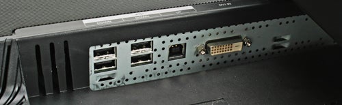 Samsung SyncMaster 305T monitor ports and connectivity options.