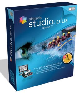Pinnacle Studio Plus version 11 software box photograph.