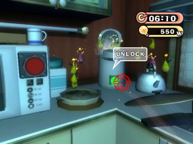 Screenshot of Eledees gameplay showing characters and unlock prompt.