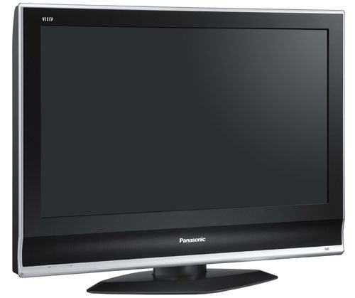 Panasonic TX-32LXD70 32-inch LCD television on stand.