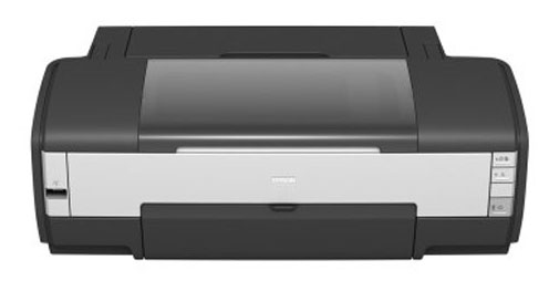 Epson Stylus Photo 1400 inkjet printer on white background.
