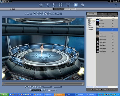 Reallusion iClone 2 Studio software interface with a 3D model.
