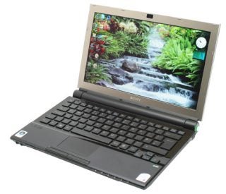 Sony VAIO VGN-TZ11MN notebook computer with screen on.