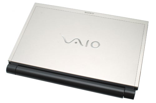 Sony VAIO VGN-TZ11MN laptop closed on white background.