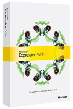 Microsoft Expression Web software box design.