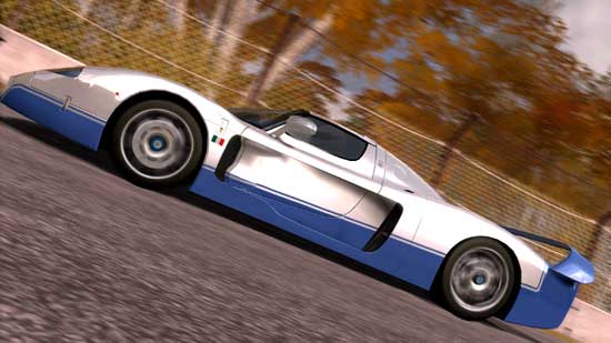 Screenshot from Forza Motorsport 2 featuring a racing car.