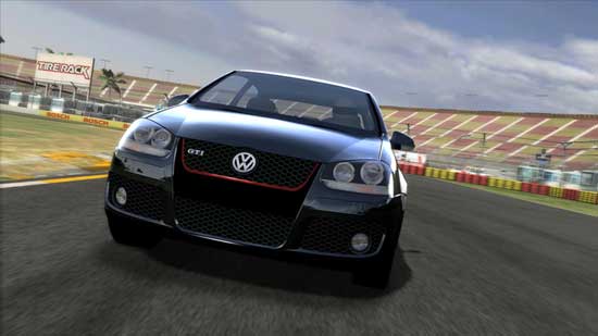 Volkswagen GTI racing on track in Forza Motorsport 2.