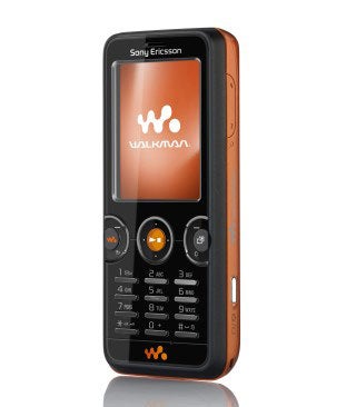Sony Ericsson W610i Walkman phone on white background.