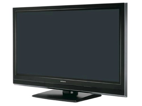 Hitachi P50T01U 50-inch Plasma Television on Stand
