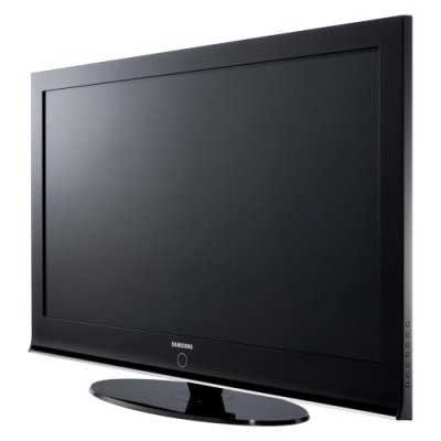 Samsung PS42Q97HDX 42-inch plasma TV on white background.