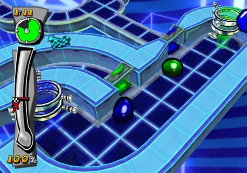 Screenshot of Mercury Meltdown Revolution gameplay on console.