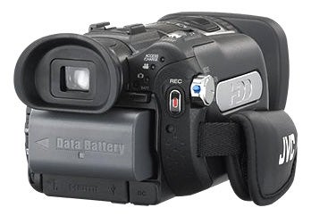 JVC Everio GZ-HD7E HD Camcorder on white background.