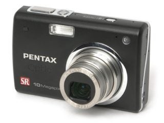 Pentax Optio A30 camera on a white background.