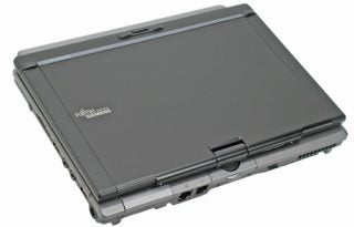 Fujitsu-Siemens Lifebook P1610 Tablet PC closed view.