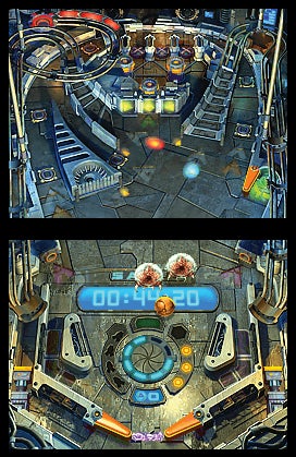 Screenshot of Metroid Prime: Pinball game action.