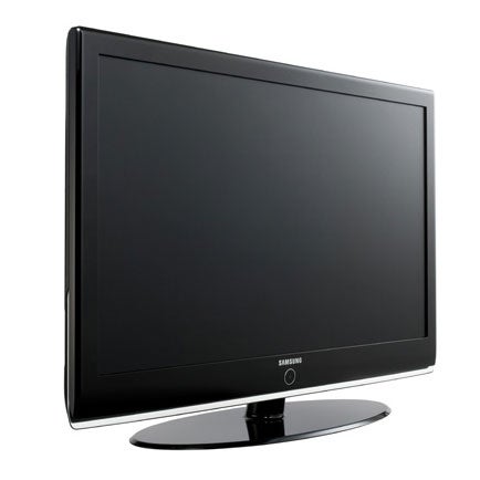 Samsung LE52M87BD 52-inch LCD television on white background.