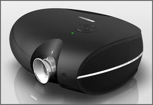 Planar PD7010 DLP projector on white background.