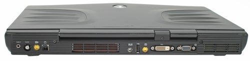 Alienware Area-51 m9750 laptop closed view showing ports