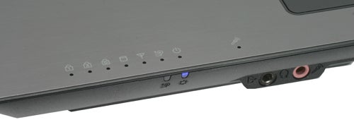Close-up of Samsung Q70 TV side panel with connectivity ports.