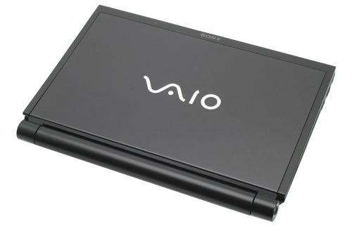 Sony VAIO VGN-TZ12VN laptop closed on a white background.