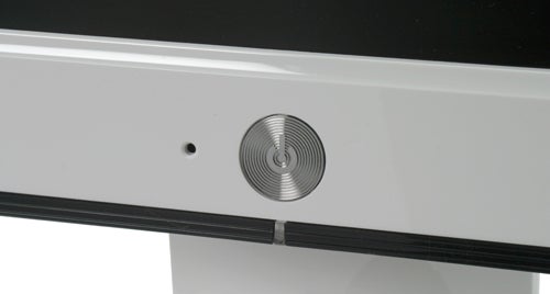 Close-up of ViewSonic VX2255wmh monitor's control button.