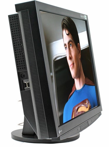 Eizo FlexScan HD2441W 24in LCD Monitor displaying Superman image.