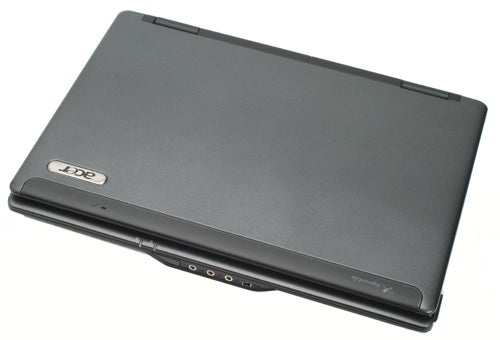 Acer TravelMate 6292 laptop closed from the top view.
