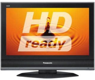 Panasonic Viera TX-26LMD70 26-inch LCD TV displaying HD ready logo.