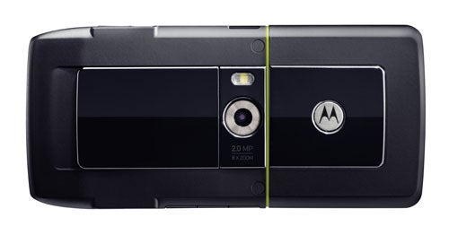 Motorola MOTORIZR Z8 phone showing camera and logo.