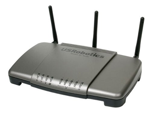 USRobotics Wireless Ndx Router with three antennas.