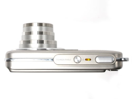 BenQ DC-T700 camera top view highlighting 7.0 megapixel label.