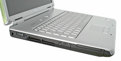 Dell Inspiron 1520 laptop open showing keyboard and screen