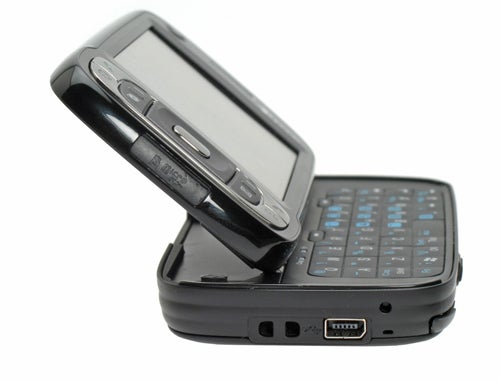 HTC P4550 Kaiser smartphone with keyboard slide-out.