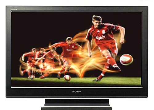 Sony Bravia KDL-32D3000 LCD TV displaying soccer game.
