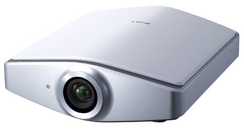 Sony VPL-VW100 projector on white background.