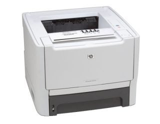 HP LaserJet P2014 printer on a white background.