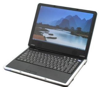 Zepto Znote 6224W laptop with open lid displaying screen.
