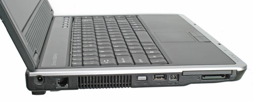 Side view of a Zepto Znote 6224W laptop showing ports.