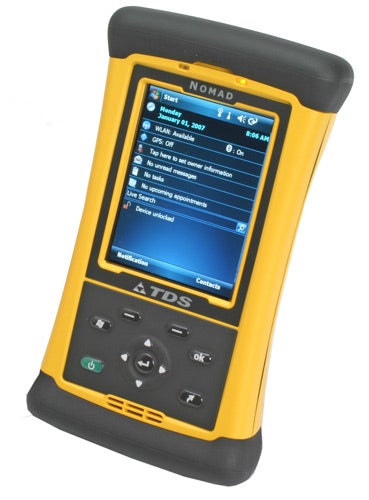 TDS Nomad 800L Rugged PDA with illuminated screen.