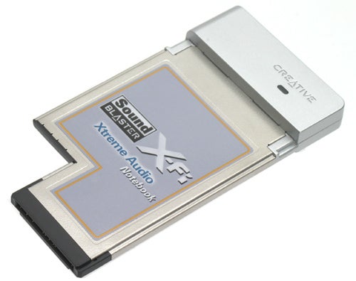 Creative Sound Blaster X-Fi audio card for notebooks.