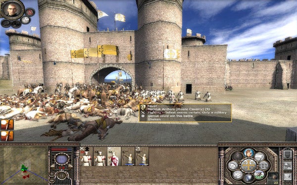 Screenshot of a siege battle in Medieval 2: Total War - Kingdoms.