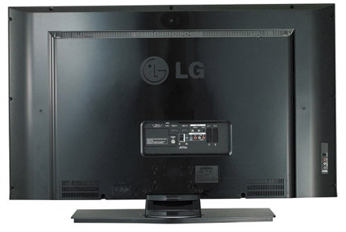 Back view of LG 47LY95 47-inch LCD TV showing ports.