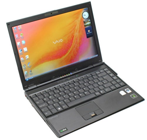 Sony VAIO VGN-SZ61VN laptop open on desk.
