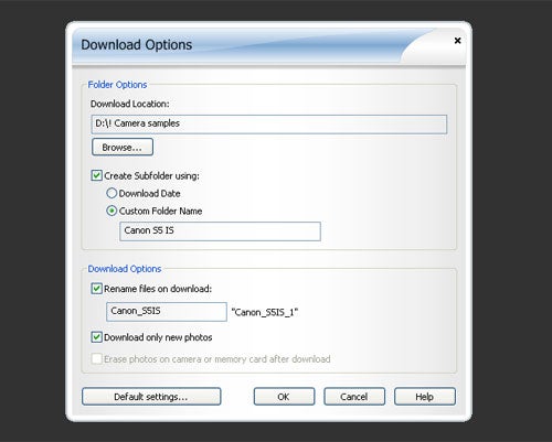 Screenshot of Corel Paint Shop Pro Photo X2 download options window.