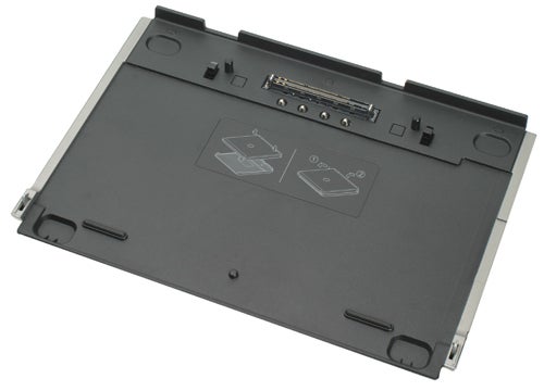 Dell Latitude D430 laptop docking station on a white background.