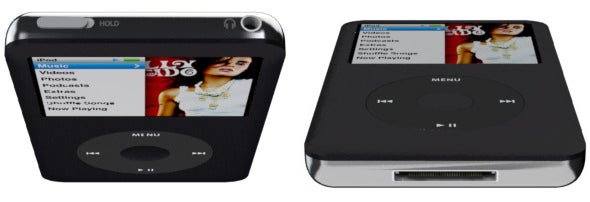 Front and back views of Apple iPod Classic 80GB.