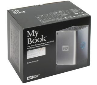 Western Digital My Book Pro Edition II external hard drive packaging.