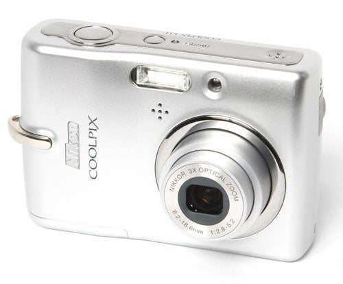 Nikon Coolpix L11 digital camera on a white background.