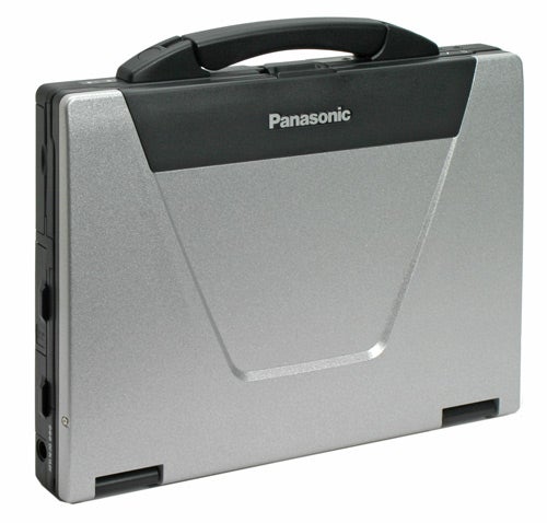 Panasonic ToughBook CF-52 Semi-Rugged Notebook closed with handle.