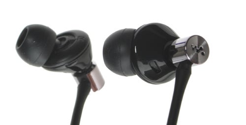 Close-up of Sony Walkman NWZ-A815 earbuds.